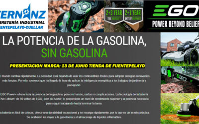 Presentación nueva marca EGO en Ferretería Fernanz en Fuentepelayo